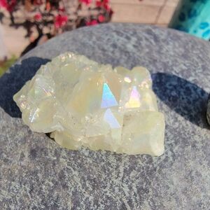 88g Aura Angel Tanzine Quartz Gemstone Rainbow Mineral Specimen